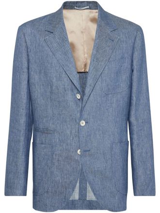 Brunello Cucinelli Blazer monopetto - Blu