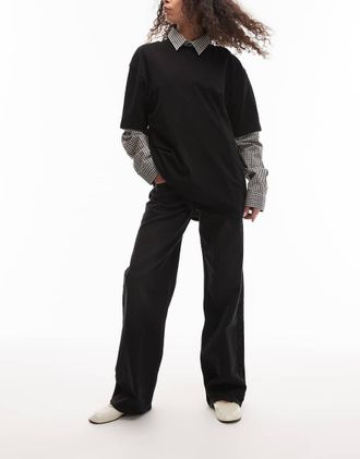 Levi's Jeans taglio largo a vita molto bassa neri-Nero