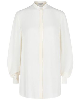 Alexander McQueen Alexander Mcqueen Sheer Georgette Silk Blouse