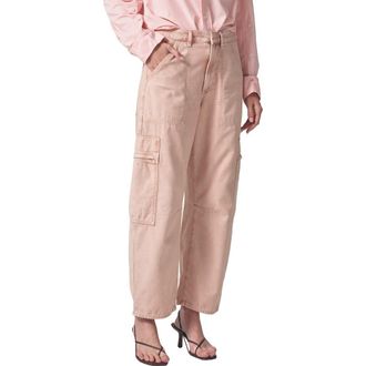 Citizens Of Humanity Marcelle Low Rise Barrel Cargo Pants in Roselle (Lt Pink) at Nordstrom Rack, Size 23