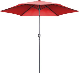 Oviala Sombrilla recta inclinable con manivela (3 m) Matera