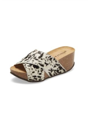 Chocolat Blu Estella Sandal In Cow White