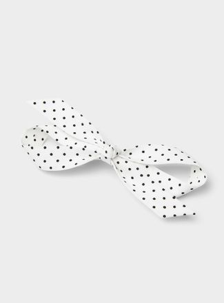 Simons Womens Polka dot bow barrette