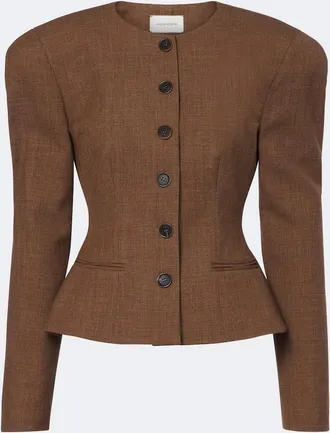 Magda Butrym Peplum virgin wool jacket
