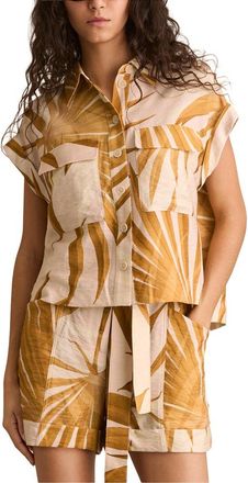 Reiss Hannah Palm Print Top