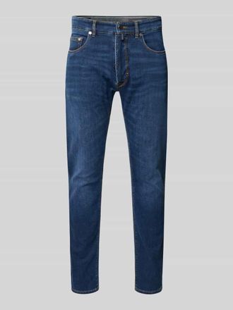 Pierre Cardin Regular Fit Jeans aus Candiani Denim Modell Lyon in Dunkelblau, Gr&ouml;&szlig;e 33/34