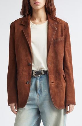 Golden Goose Journey Suede Jacket in Cambridge Brown at Nordstrom, Size 40