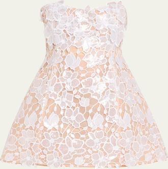 Retrofête Alira Strapless Sequined Lace Mini Dress