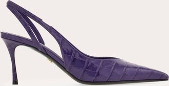 Ferragamo Women Mid heel slingback Violet Size 5.5