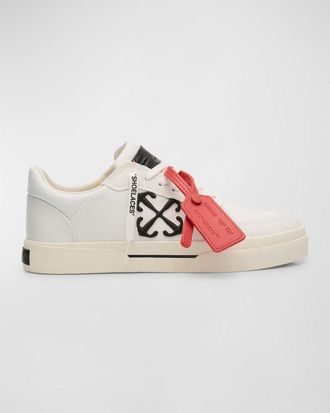 Off-white Vulcanized Canvas Low-Top Sneakers