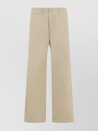 Burberry cotton straight-leg trousers