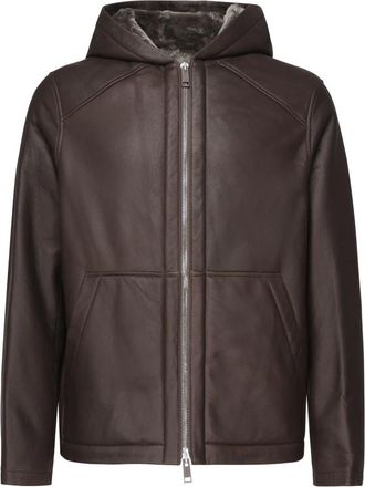 Yves Salomon Heren, Jassen, Bruin, Maat: XL Leer