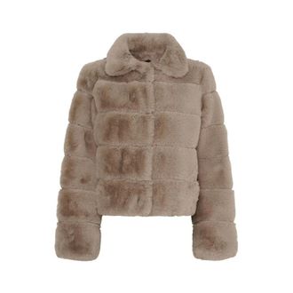 Notyz Notyz, Jassen, Dames, Beige, 3Xl, Nepbont, Nepbont Jas
