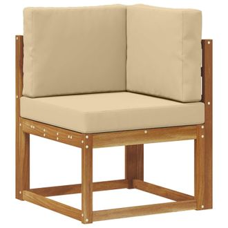 vidaXL Conjunto De Sof&aacute;s De Exterior Con Coj&iacute;n 8 Pcs Natural Y Beige Vidaxl