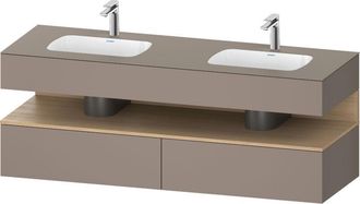 Duravit Qatego Lavabo Encastrado Con Base De Lavabo Consola, - Duravit