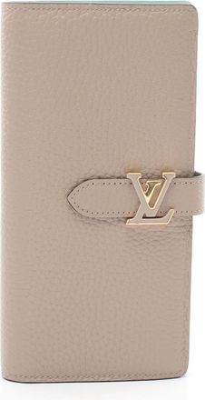 Louis Vuitton Beige Leather Long Wallet (Bi-Fold) (Pre-Owned)