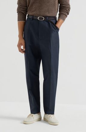 Brunello Cucinelli Panama trousers in Navy Blue at Nordstrom, Size 54 It