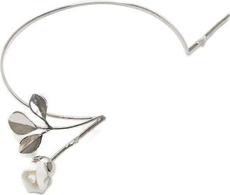 Andres Gallardo Choker Rosebud Cross - Argento