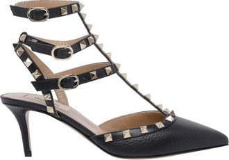 Valentino Garavani Black Rockstud Decollete
