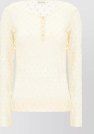 Dries Van Noten knit top long sleeves round neck buttons