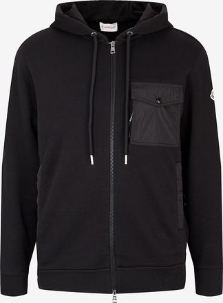 Moncler Kapuzen-Sweat-Jacke mit Cargo-Tasche