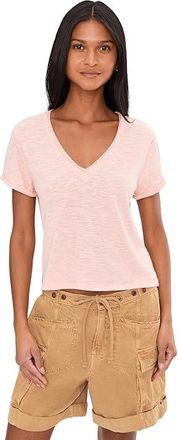 Free People We The Free Take 2 T-Shirts Womens Clothing Blushing Peony Combo : LG (Womens 12-14), Cotton/Polyester