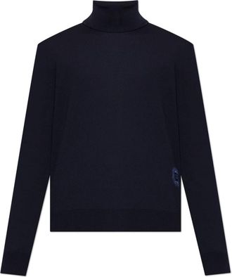 Dolce & Gabbana Wool Turtleneck - Heren - Coltruien - Blauw - 2XL - Wol - Truien & Vesten