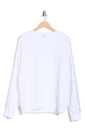 Calvin Klein Logo Tape Long Sleeve T-Shirt in Brilliant White at Nordstrom Rack, Size Xx-Large