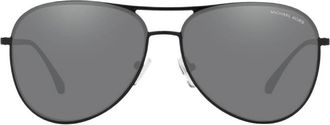 Michael Kors Dark Gray Mirrored Pilot Ladies Sunglasses MK1089 10056G 59