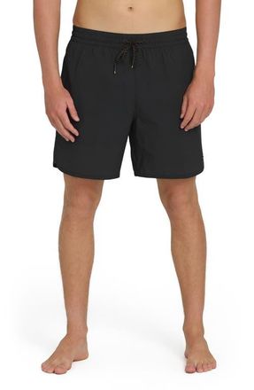 Billabong Reform Layback Swim Trunks in Black at Nordstrom, Size X-Large