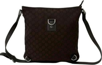 Gucci Vintage, unisex, Bruin, ONE Size, Leer, Pre-owned Pochette Schoudertas