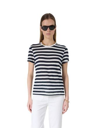Gerard Darel Mellina Striped T-Shirt in Navy Blue at Nordstrom, Size X-Large