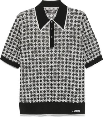 Amiri MA Quad poloshirt - Zwart