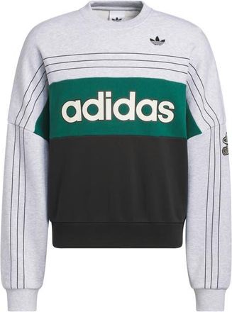 adidas Varsity Crewneck Sweatshirt in Light Grey Heather at Nordstrom, Size Xx-Large