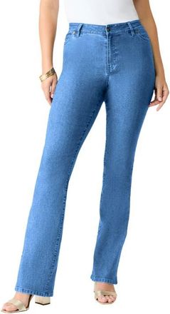 Roaman's Plus Size 24/7 Stretch Bootcut Jean in Light Stonewash at Nordstrom, Size 14