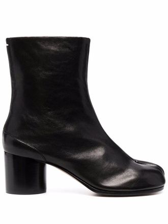 Maison Margiela Boots Leather Black Tabi Ankle Boots H60