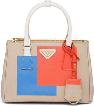 Prada small Galleria tote bag - women - Leather - OS - Neutrals