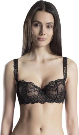 Aubade Womens OG14 Danse Des Sens Half Cup Bra - Black - Size 32D