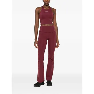 Anine Bing Flared Stretch Nylon Leggings - Red