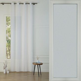 Febronie Cortina con ojales polyalgod&oacute;n blanco 140x290