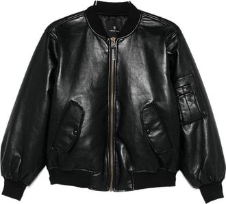 Anine Bing Leather Outerwears Nero-Donna