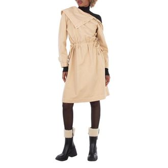 Burberry Stud-Detail Folded Midi Dress, Brand Size 6 ( US Size 4 )