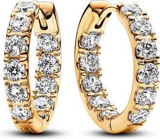 Pandora Sparkling Row Eternity Hoop Earrings