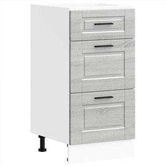 vidaXL Vidaxl - Mueble bajo de cocina porto gris sonoma madera reconstituida