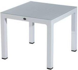 OEM Tavolo C/vetro Regnum 90x90xh75cm Bianco