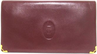 Cartier Bordeaux Long Wallet (Bi-Fold) (Pre-Owned)