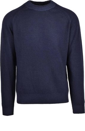 Daniele Fiesoli Crewneck Pullover With Raglan Sleeves In Luxurious Merino And Cashmere