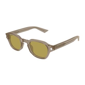 Saint Laurent SL 946 Zonnebril - Heren - Accessoires - Grijs - Maat: 46 MM Nylon