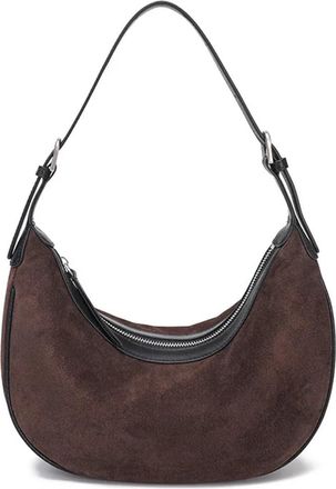 Generic Compatible For Womens Bag Suede Leather Women Shoulder Bags Frosted Cowhide Female(Coffee)