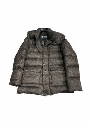 Herno Mens Parka Bomber Jacket In Brown